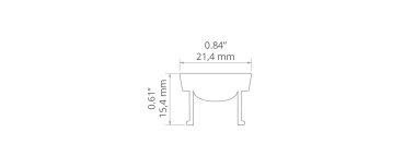 Abdeckung HR-21 20DEG transluzent